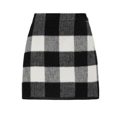 仿佛格子半身裙女短款休闲