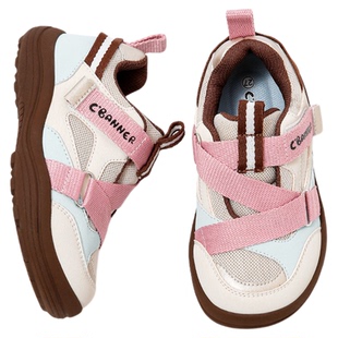 千百度2025童鞋魔术贴中大童男女板鞋秋冬季新款运动宝宝鞋子潮流