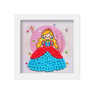 端午节diy钻石毛球画相框画儿童手工制作材料包幼儿园创意粘贴画