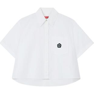 KENZO   女士海棠花BOKE 2.0短款版型休闲短袖衬衫