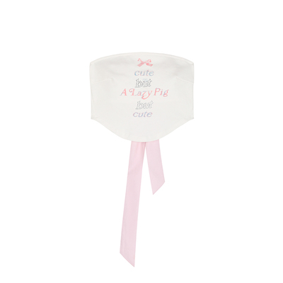 夏季可拆卸蝴蝶结抹胸短款辣妹