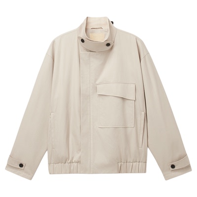 UNICAHOMME/灯芯绒领男士棉质外套复古摩登工装机能夹克男