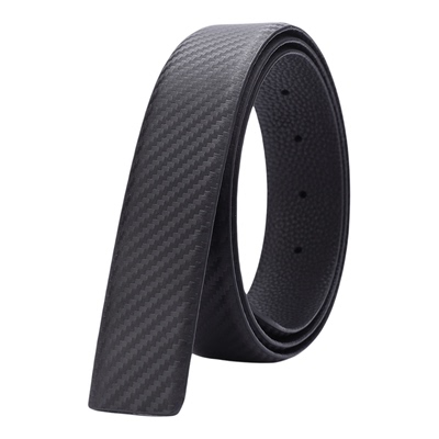 针扣皮带条头层牛皮男士