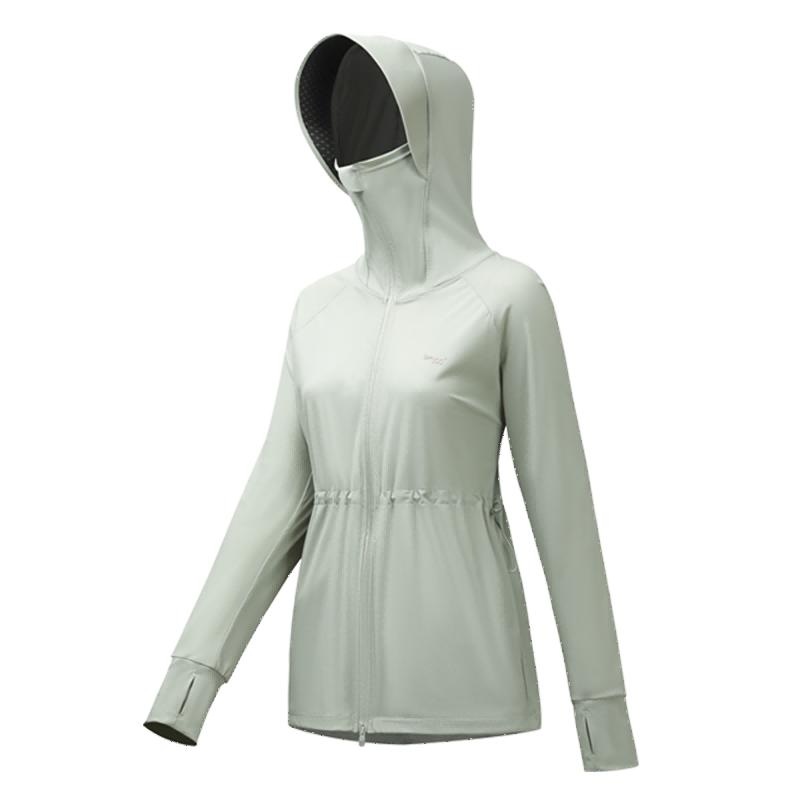 防晒衣女2025新款夏季中长薄款防紫外线收腰显瘦原纱运动皮肤外套