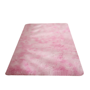 加厚床边粉色地毯卧室满铺房间少女公主粉毛毯地垫客厅大面积定制