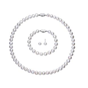 Meluxe美奈珍珠三件套礼盒项链耳钉手链新年礼物高级感轻奢小众