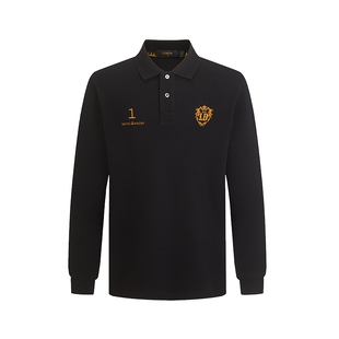 LONDA伦德马 ROYAL ASCOT联名系列2025年春男士长袖T恤polo衫上衣