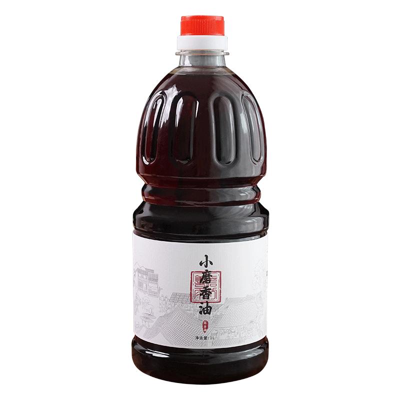 陈善雨河南小磨香油芝麻油纯正宗水代法麻油传统石磨芝麻香油1L装