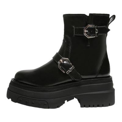 BLOCCO5金属皮带扣时尚马丁靴