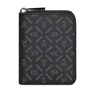 花花公子卡包男士多卡位银行卡证件卡夹大容量拉链高档男式卡套潮