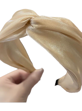 夏季欧根纱宽边头箍玉都遇发夹