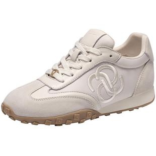 于文文同款接吻猫芭蕾德训鞋秋季新款阿甘鞋轻便增高复古休闲鞋女