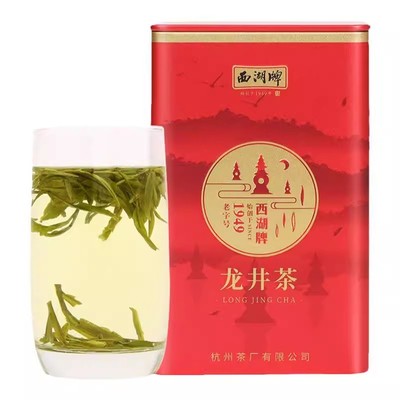 西湖牌明前一级50g罐装龙井茶