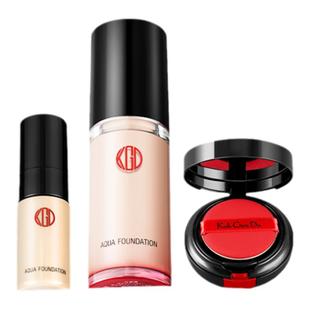 江原道水漾养肤美肌无暇底妆012干皮粉底气垫套组官方妈生好皮女