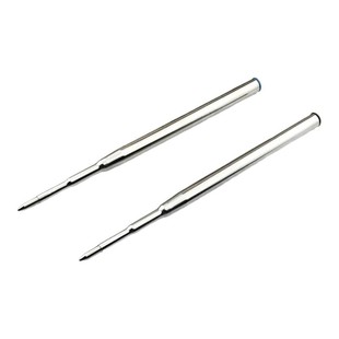 金属圆珠笔芯适配万宝龙大班m164圆珠笔顺滑速干98mm黑蓝色替换芯