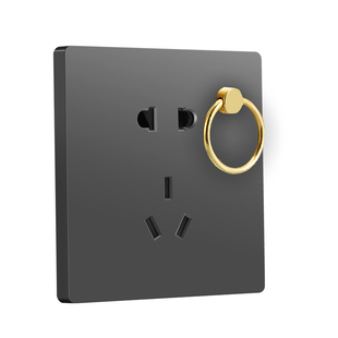 86阳台厨房挂灯笼插座带挂钩屋顶吊顶灯笼插座带吊环明装五孔插座