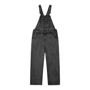 PSO Brand男装女装11.2盎司斜纹手擦怀旧复古牛仔背带裤背带裙潮