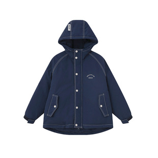 ALBKIDS童装男童2025冬新款儿童冲锋衣羽绒服中大童马家同款外套