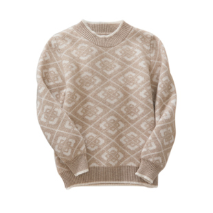 儿童半高领100%纯山羊绒衫男女童加厚2025冬季中大童软糯打底毛衣