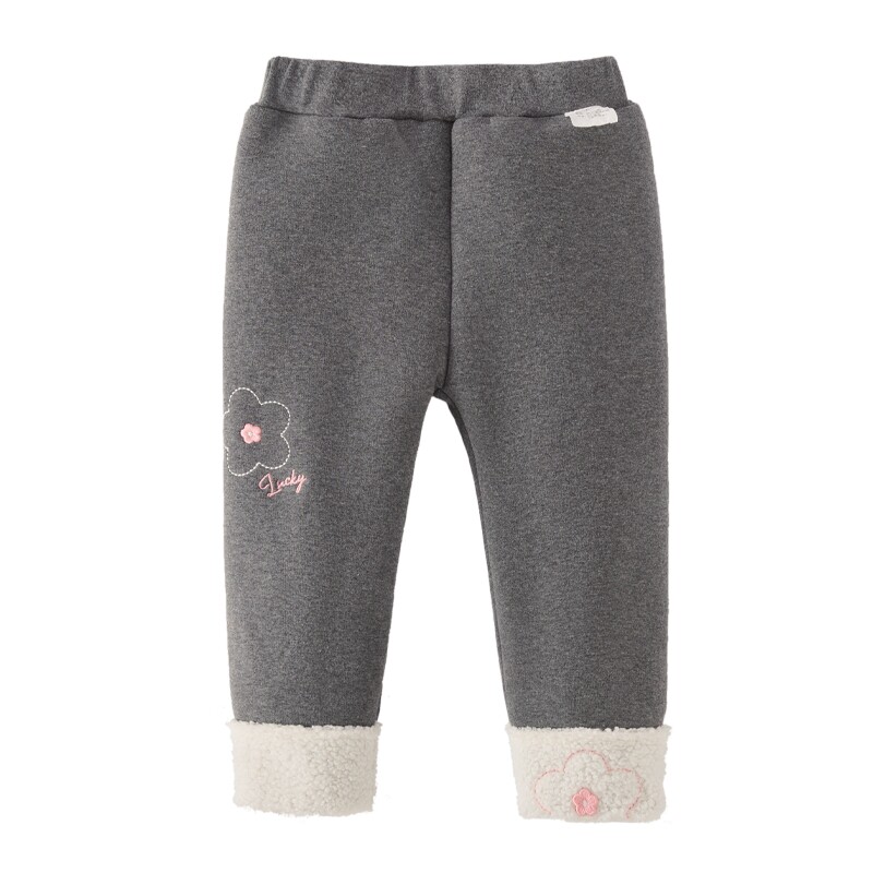 [抗菌远红外]女童打底裤宝宝秋冬加绒保暖小儿童裤子女孩冬款棉裤