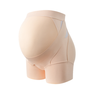 女儿腰孕妇专用中晚期孕妇裤托腹带二合一不勒肚子透气高腰托腹裤