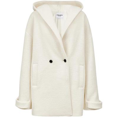 VeroModa含绵羊毛连帽毛呢大衣