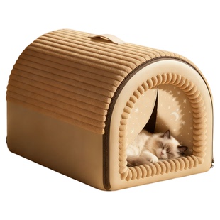 猫窝冬季保暖封闭式猫房子帐篷猫屋安全感四季通用冬日可拆洗猫咪