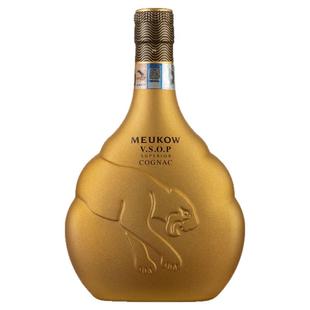 法国MEUKOW 墨高VSOP金装干邑白兰地350ml原瓶进口洋酒单支酒版酒