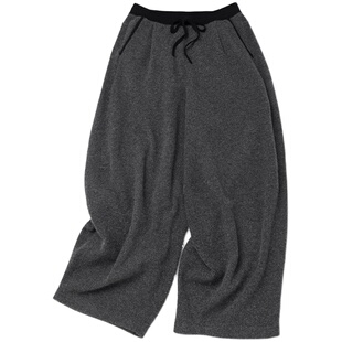 Say Ya【幻】西北向南 玲珑纱定纺针织灯裤 宽松