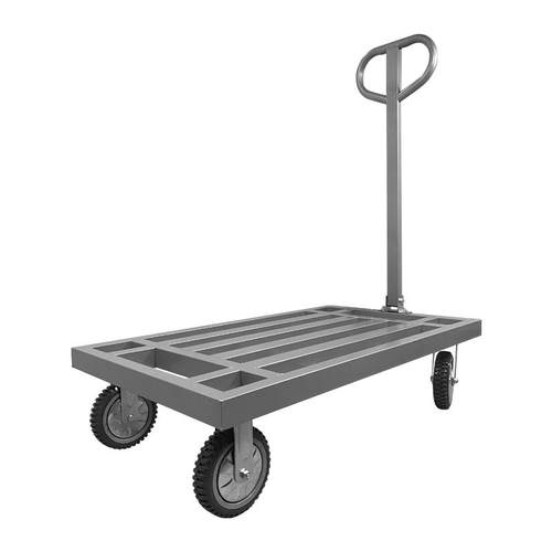 方管折叠平板车推货车搬运车拉货车手推车拖车仓库工厂大轮小板车