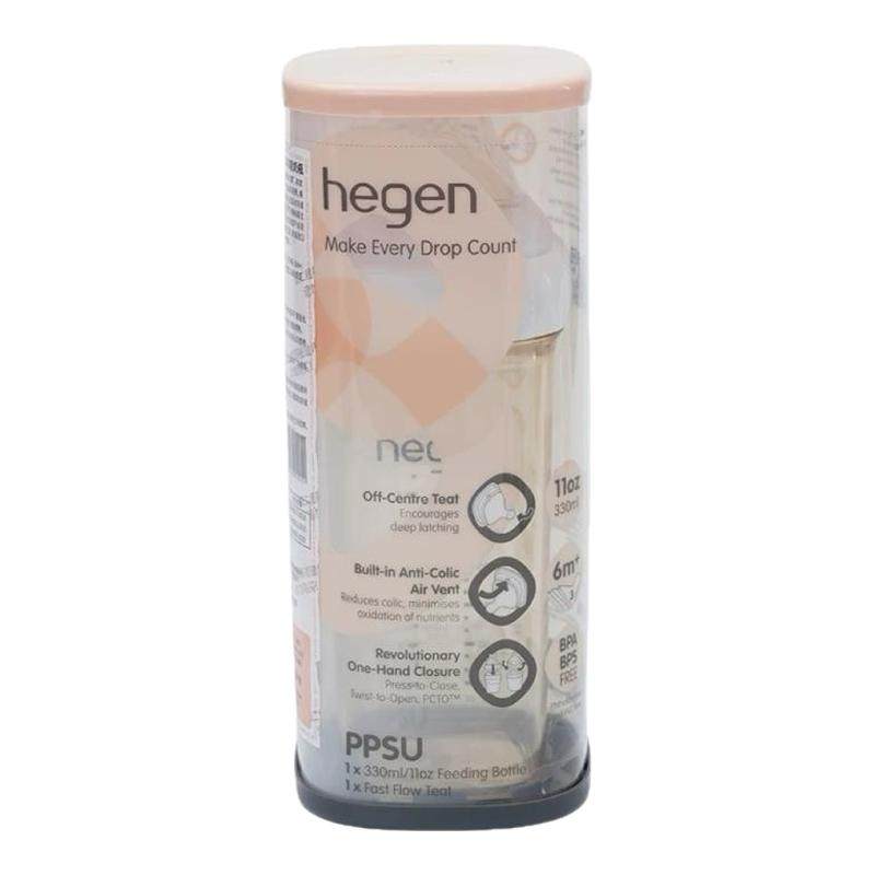 HEGEN赫根朱珠推荐新生婴儿专用奶瓶奶嘴ppsu防胀气宽口径防呛