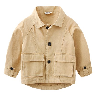 男童休闲外套英伦风春秋短款上衣