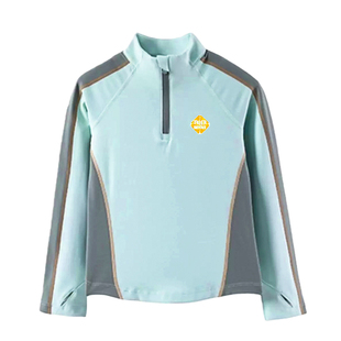 女童立领速干运动打底衫洋气2025秋冬新款儿童长袖t恤户外运动服