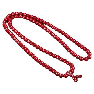 天然正品辰砂朱砂108颗佛珠本命年转运珠手串紫金砂多圈手链礼物