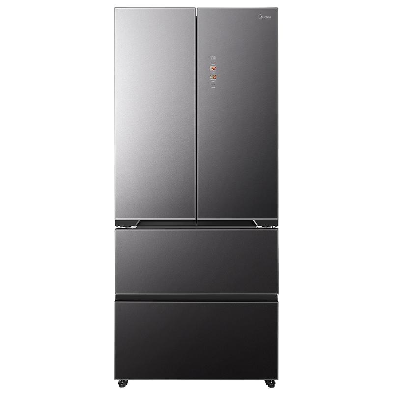 美的机皇2.0冰镜555冰箱550升级款制冰家用法式玻璃面板零嵌入式 凑箱欧亚实拍商品图