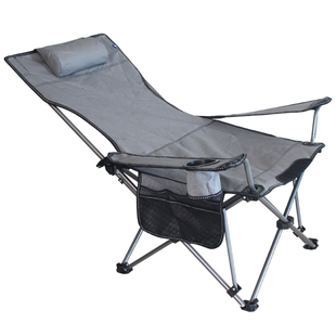 户外两用折叠椅便携午休躺椅钓鱼沙滩靠背家用休闲床野营懒人躺椅