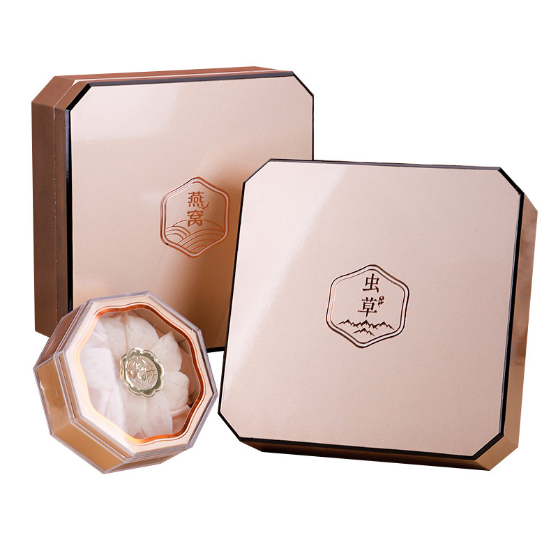 新款香槟金燕窝虫草礼盒