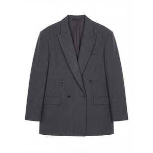 Hualun男士高级感潮流羊毛西服套装男休闲西装外套男款一整套搭配