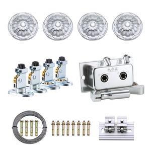 威尔森晾衣架配件大全手摇器钢丝绳晒衣架全套升降手动晾衣杆滑轮