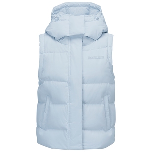 斯凯奇2025冬季新款女时尚百搭保暖马甲背心防泼水防风羽绒服外套