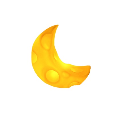 奶酪月球灯小夜灯卡通桌面摆件