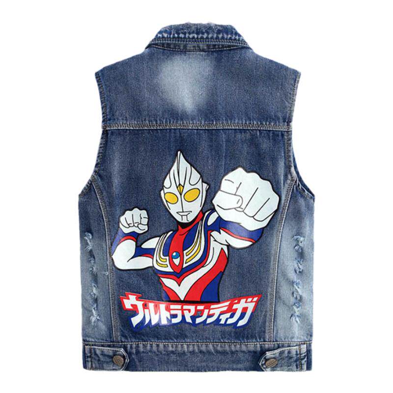 童装牛仔背心马甲小男孩春秋韩版