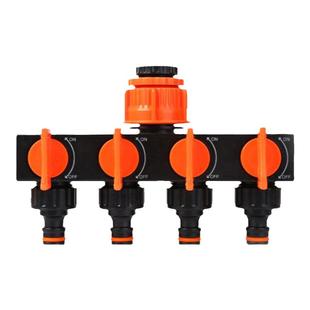 带开关3分4分6分1寸软水管分水阀门转接头五通水龙头一通四分流器