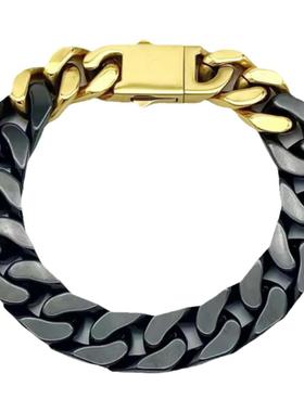 男女通用钛钢陶瓷嘻哈拼接款