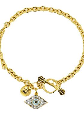 镶钻土耳其蓝眼睛手链
