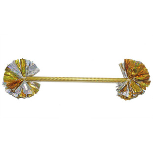 镭射啦啦操花球拉拉队手拿花棍棒幼儿园器械操莲湘棍道具舞蹈彩球