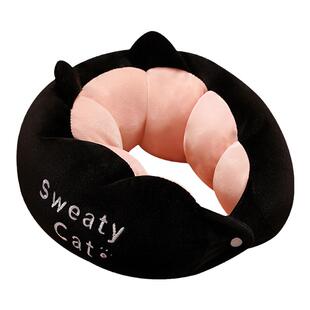 可爱u型枕护颈枕学生旅行坐车脖子靠枕成人飞机颈椎枕头睡觉u形枕