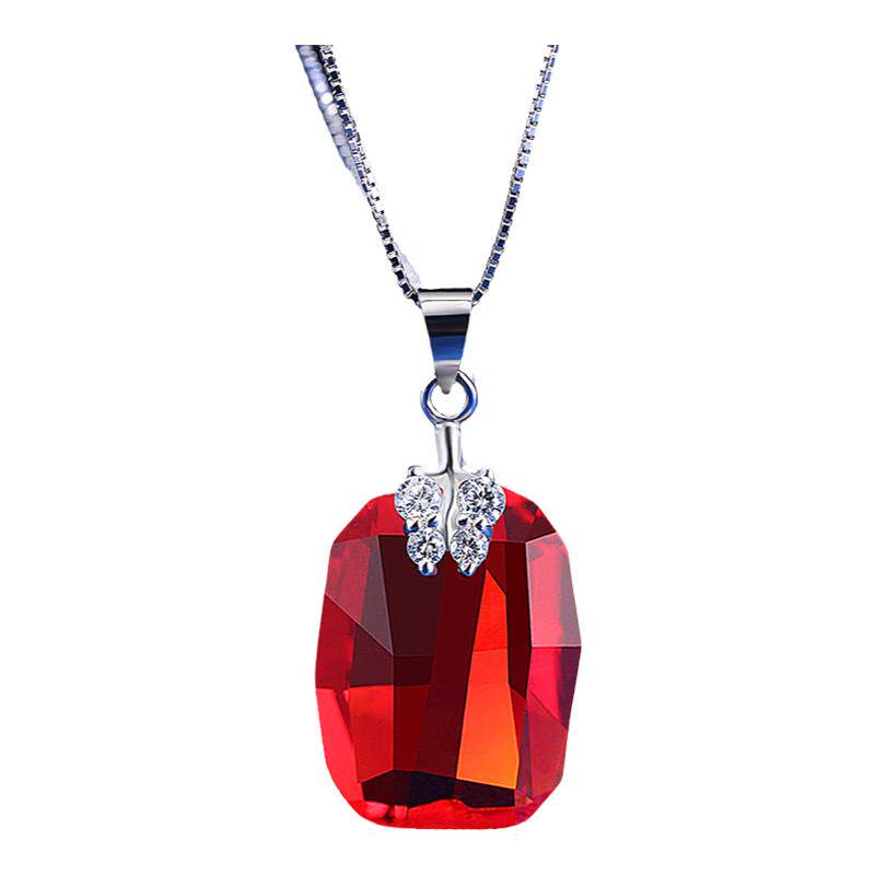 礼物水晶吊坠挂件项链中国红刻字