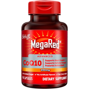 【自营】MegaRed脉拓美国进口高含量辅酶q10软胶囊熬夜护心脏90粒