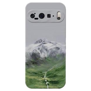 壮丽山河适用谷歌Pixel10手机壳9pro/8/7/6A油画XL文艺小清新男生女款耐脏防摔软